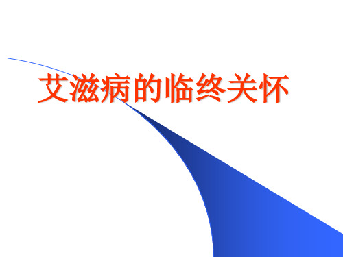 艾滋病的护理 PPT课件