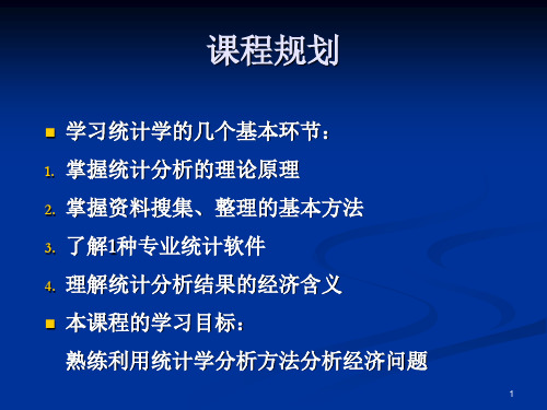 统计学 厦门大学版 第一章  绪论54页PPT