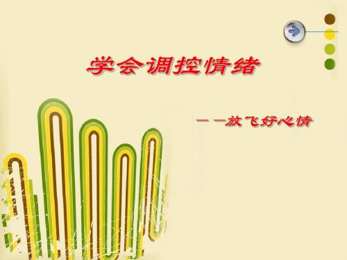情绪调控培训教材PPT(共 52张)