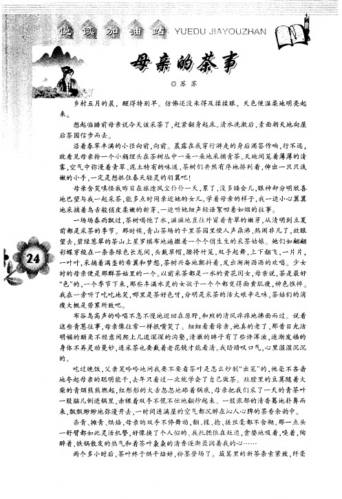 母亲的茶事
