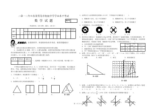 【VIP专享】2012年山东省青岛市中考数学试题(word版含答案)