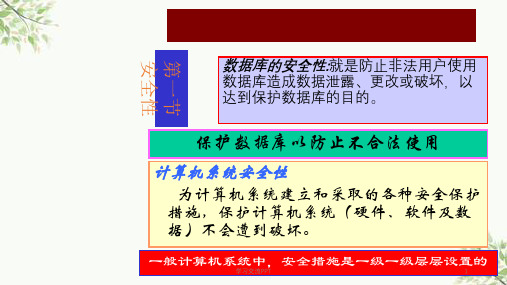 数据库安全性和完整性课件