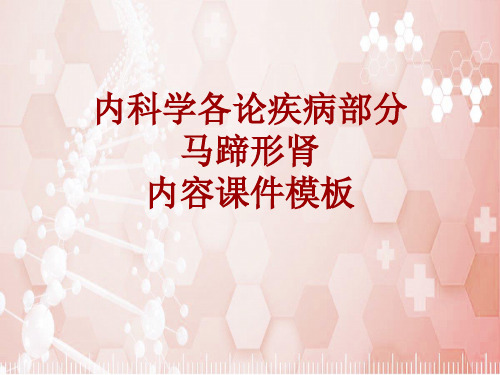 内科学_各论_疾病：马蹄形肾_课件模板