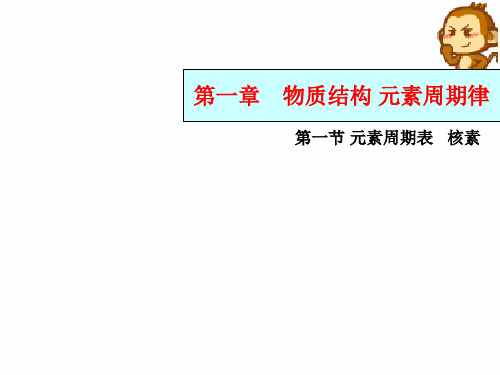 人教版化学《元素周期表》完美版课件