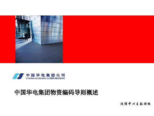 华电集团物资编码导则概述