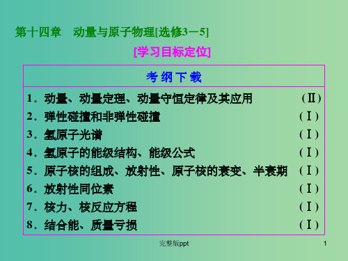 高考物理一轮复习 第14章 第1单元 动量守恒定律及其应用课件(选修3-5)