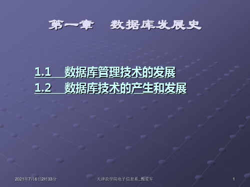 数据库发展史
