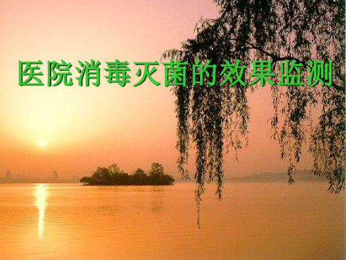 医院消毒灭菌的效果监测 最新PPT课件