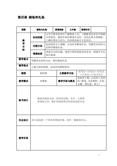 蜡染与扎染