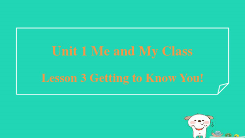 八年级上册Unit1Lesson3GettingtoKnowYou习题冀教版