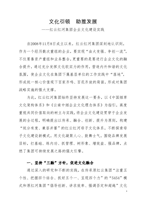 红云红河集团母子文化建设实践20131027