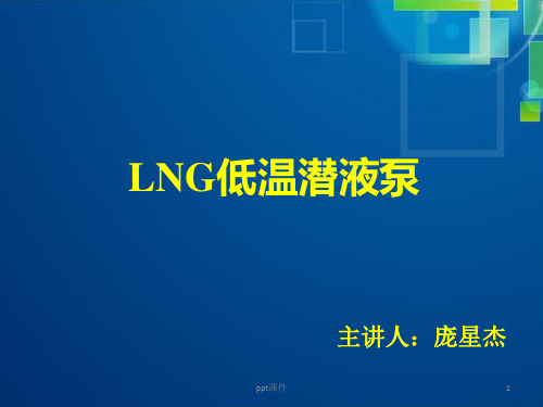 LNG低温潜液泵  ppt课件