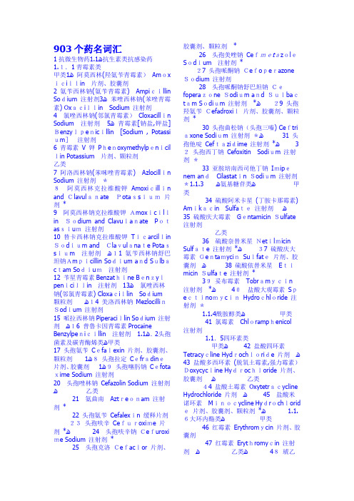 903个药名词汇(22)