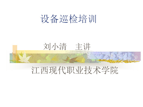 《设备巡检培训》