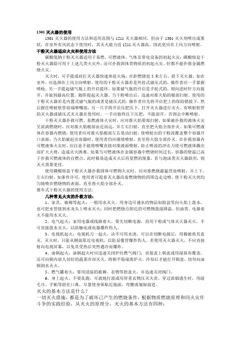 1301灭火器的使用