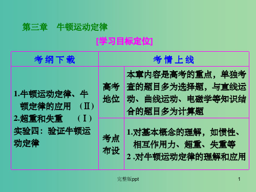 高考物理一轮复习 第3章 第1单元 牛顿第一定律 牛顿第三定律课件