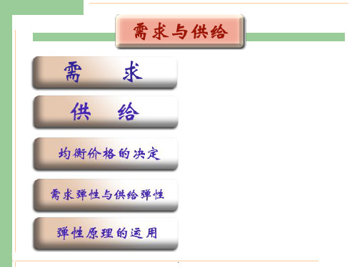 供求价格机制PPT课件