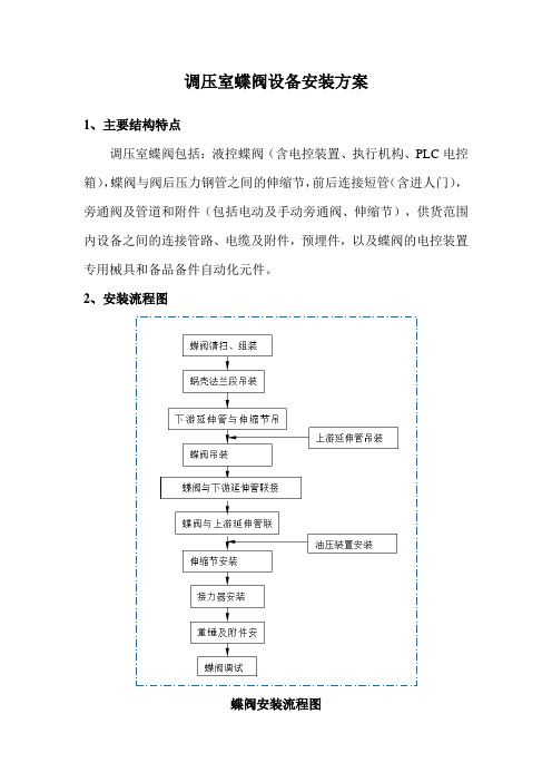 调压室蝶阀设备安装方案