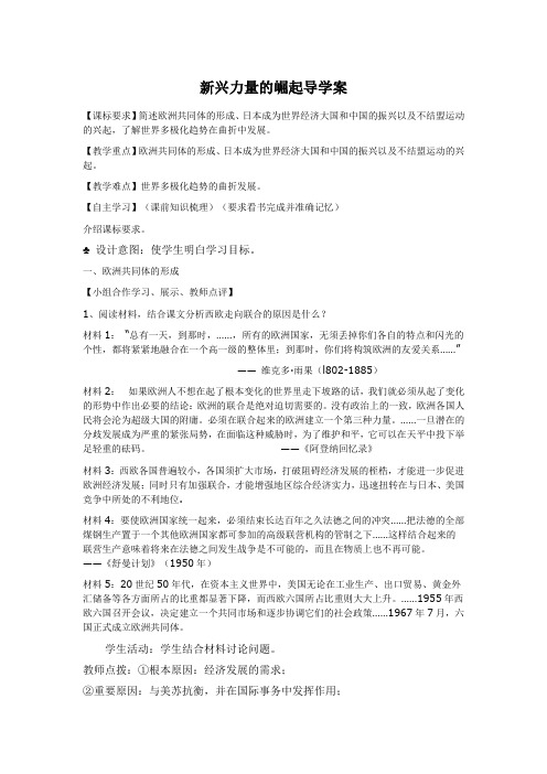 新兴力量的崛起教案