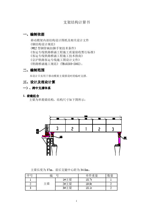 移动支架计算书