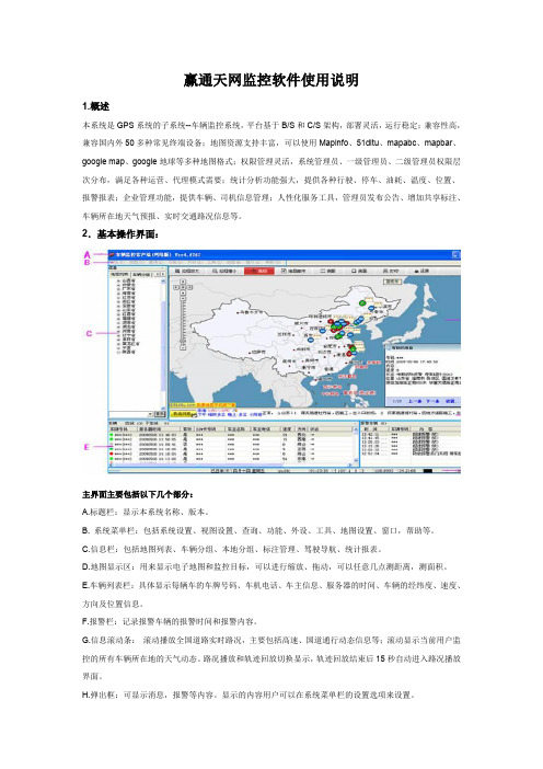 赢通天网监控软件使用说明