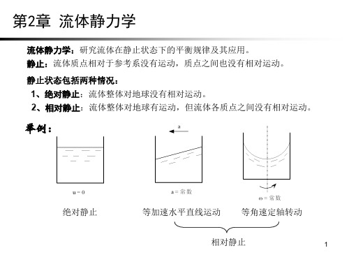 工程流体力学第2章流体静力学