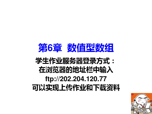 数值型数组