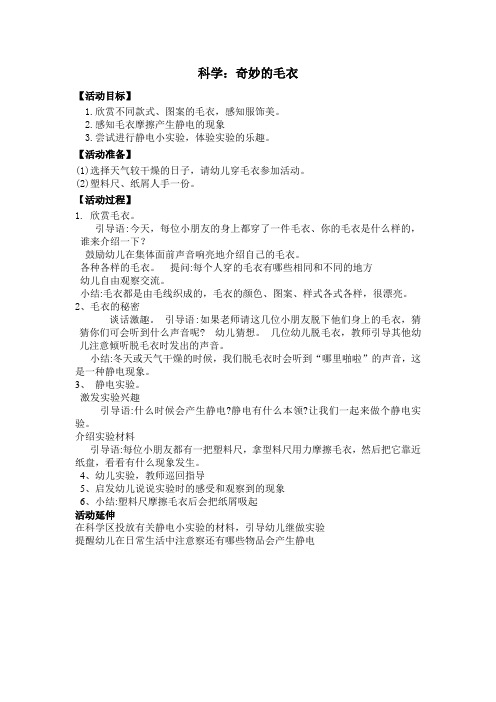 2.奇妙的毛衣《科学》