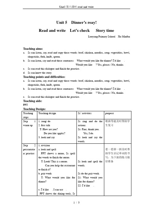 Unit5第六课时-read-and-write