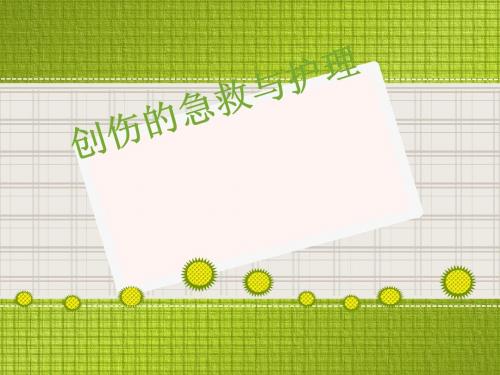 创伤急救的观察护理  ppt课件