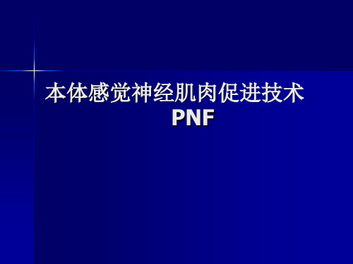 PNF技术 