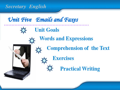 文秘英语教程：Unit Five Emails and Faxes