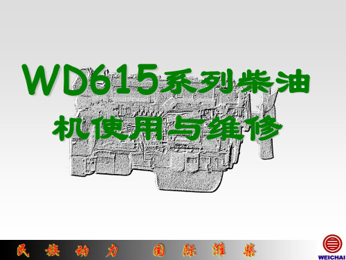 wd615系列柴油机使用与维修