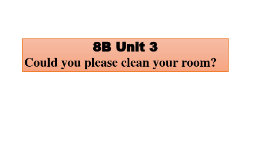 中考复习课件：8B Unit 3 -人教版八下英语