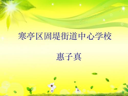 《感受春光 了解春天》课件