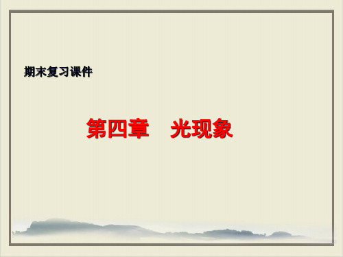 《第四章光现象》复习PPT课件(原文)