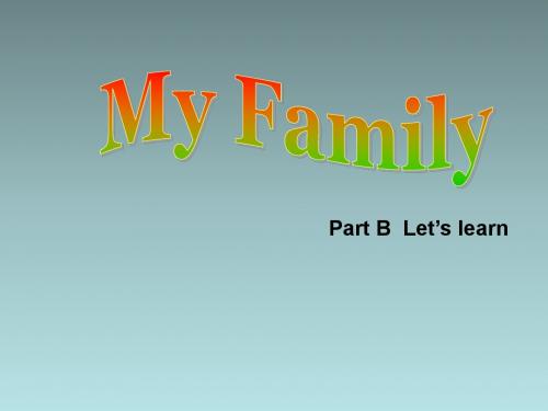 三年级英语下册_Unit2_Part_B_Let's_learn课件_人教PEP(标准版)