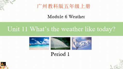 U1(课件)教科版(广州)英语五年级上册