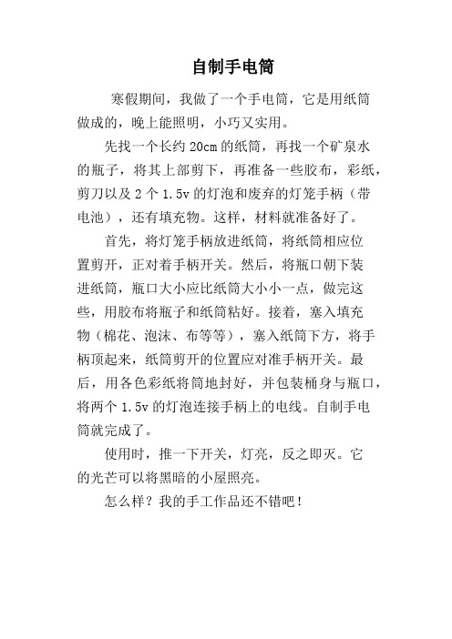 自制手电筒
