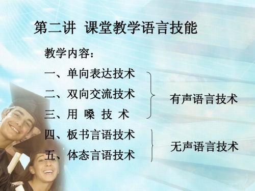 第二讲 教学语言技能