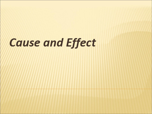 cause and effect2003