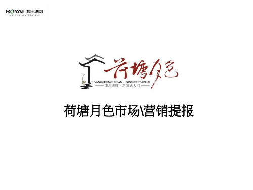 荷塘月色地产项目市场营销提报