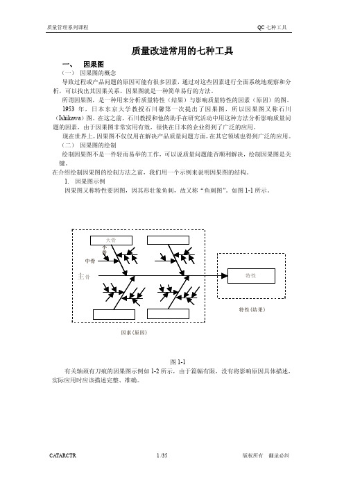 质量改进常用的七种工具