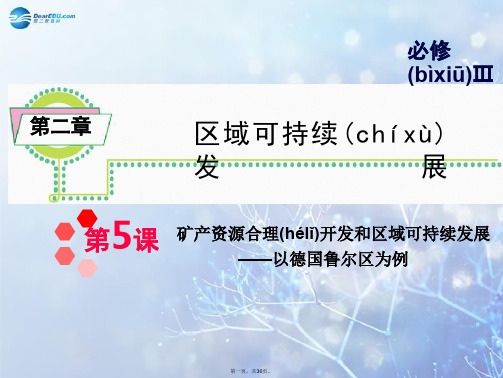 高考地理一轮总复习 第2章 第5课 矿产资源合理开发与区域可持续发展以德国鲁尔区为例课件 新人教版必