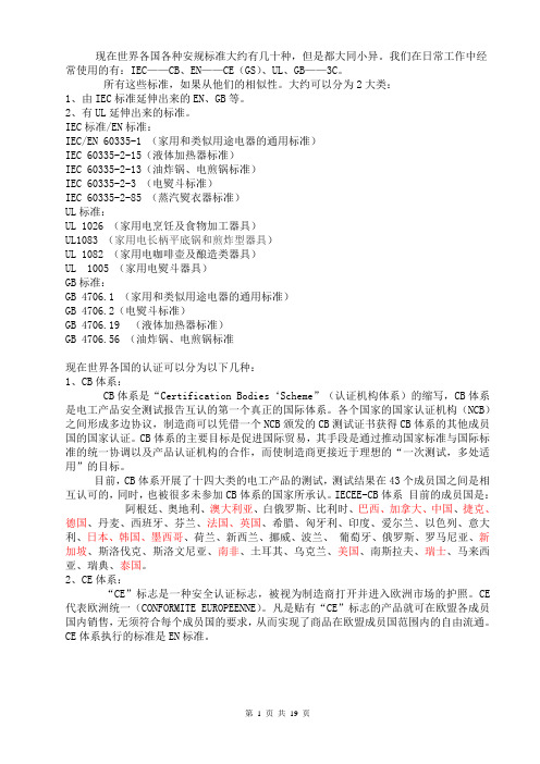 各国安规认证大全(带图标)汇总