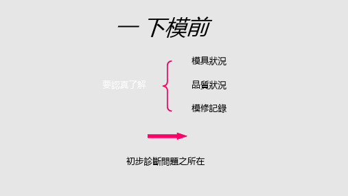 培训教材模修人员基本动作