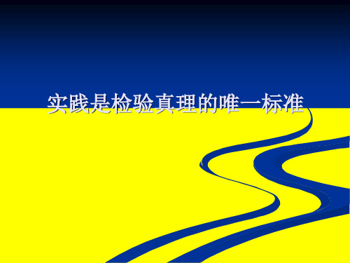 实践是检验真理的唯一标准——案例精品PPT课件