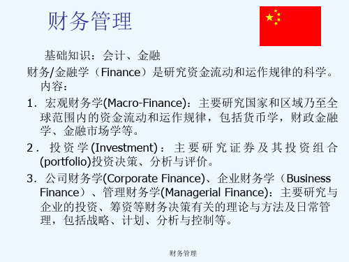 烟草行业财务管理基础知识(