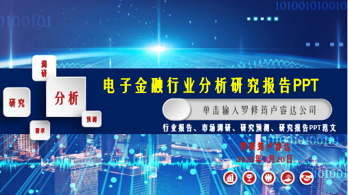 电子金融市场分析研究报告ppt