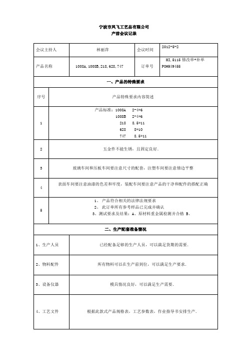 产前会议记录12064
